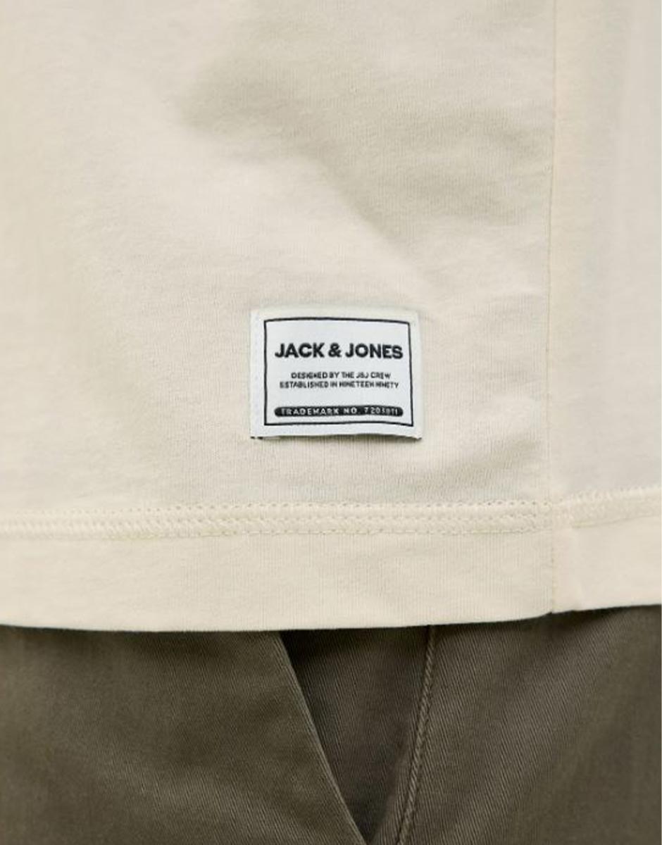 JACK&JONES Relaxed Fit Crew Tee White