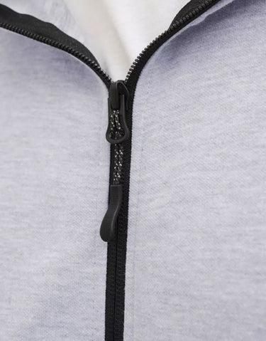 JACK&JONES Jcofusion Sweat Zip Hood Noos New Light Grey Melange