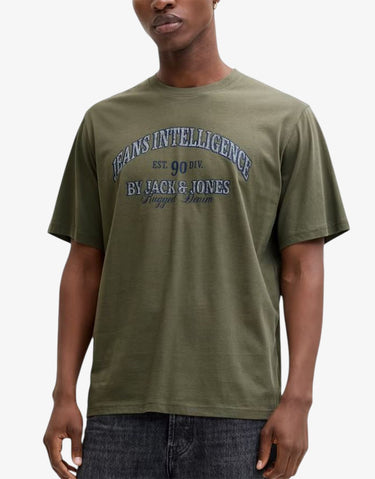 JACK&JONES Jjedenver Grephic Tee Ss O-Neck Sn Dusty Olive