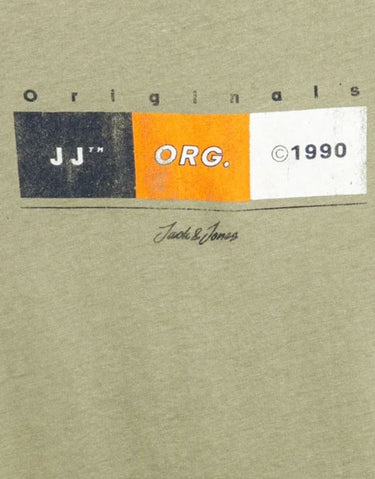 JACK&JONES Jorbrady Tee Ss Crew Neck Sn Jnr Oil Green