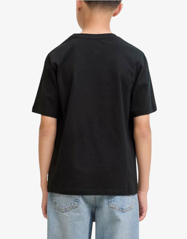 JACK&JONES Jorinwood Block Brend Tee Ss Cn Noos Jnr Black