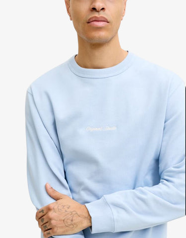 JACK&JONES Jornorrebro Emb Sweat Crew Noos Cashmire Blue