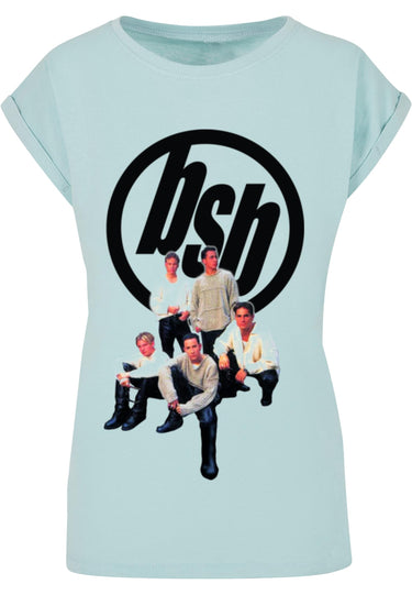 Ladies Backstreet Boys - Vintage Logo Extended Shoulder Tee