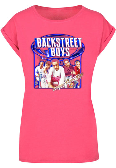 Ladies Backstreet Boys - Larger Than Life Recolor Extended Shoulder Tee