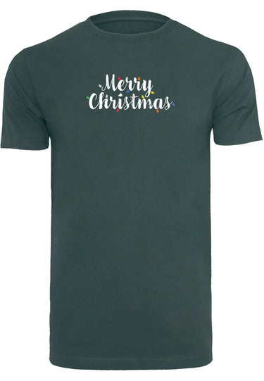 Merry Christmas Lights T-Shirt Round Neck