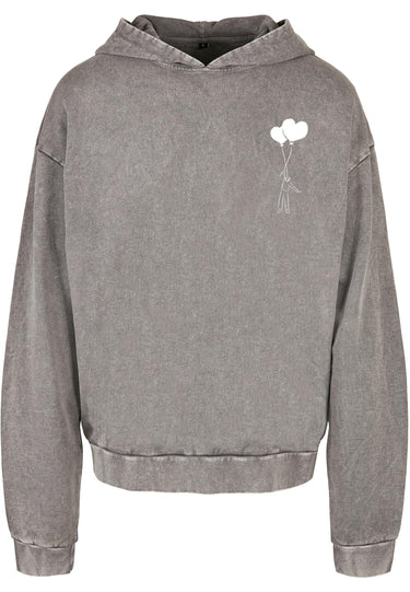 Love In The Air Acid Washed Oversize Hoody