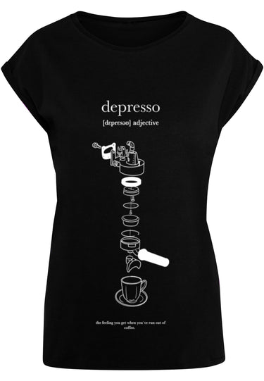 Ladies Depresso Extended Shoulder Tee
