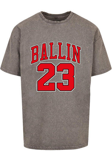 Ballin 23 Acid Washed Heavy Oversize Tee