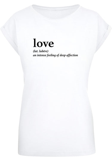 Ladies Love Definition Extended Shoulder Tee