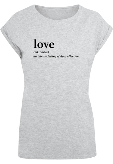 Ladies Love Definition Extended Shoulder Tee