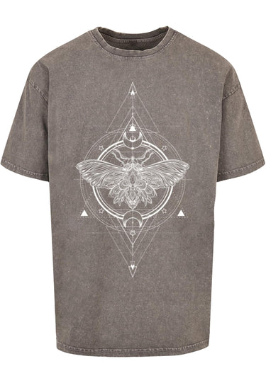 Moth Acid Washed Heavy Oversize Tee
