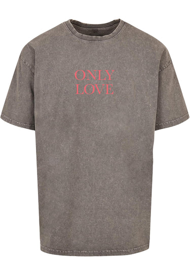 Only Love Acid Washed Heavy Oversize Tee