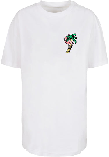 Ladies Flamingo Oversized Boyfriend Tee