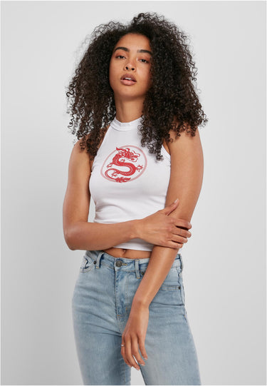 Ladies Dragon Turtleneck Short Top