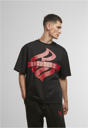 Rocawear тениска – унисекс; цвят: джет черно; модел: RWTS113