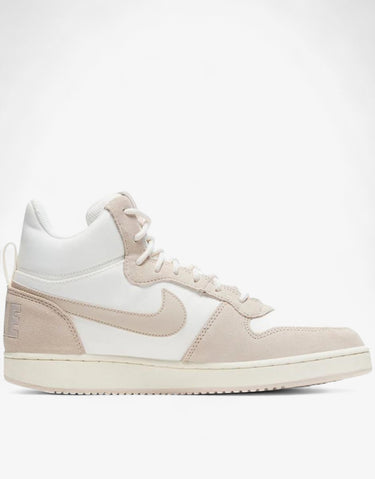 NIKE Court Borough Mid Premium Shoes White/Beige | MegaMall.bg