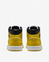 NIKE Jordan 1 Mid Shoes White/Yellow | MegaMall.bg