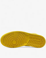 NIKE Jordan 1 Mid Shoes White/Yellow | MegaMall.bg