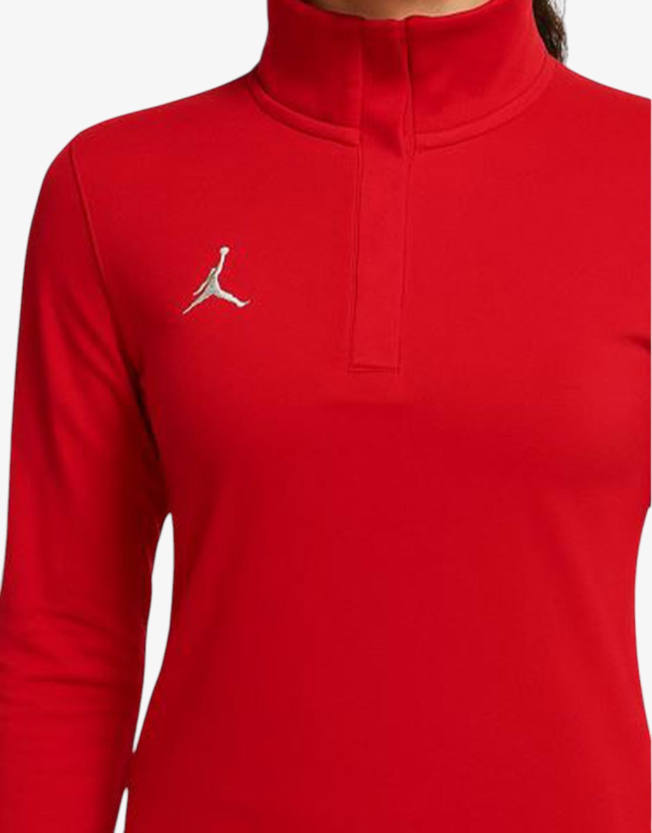 NIKE Jordan Dri-fit 1/4 Zip Top Red