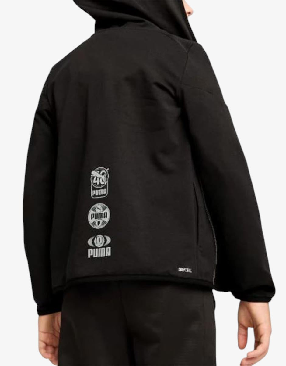 PUMA Active Sports Full Zip Hoodie Black | MegaMall.bg