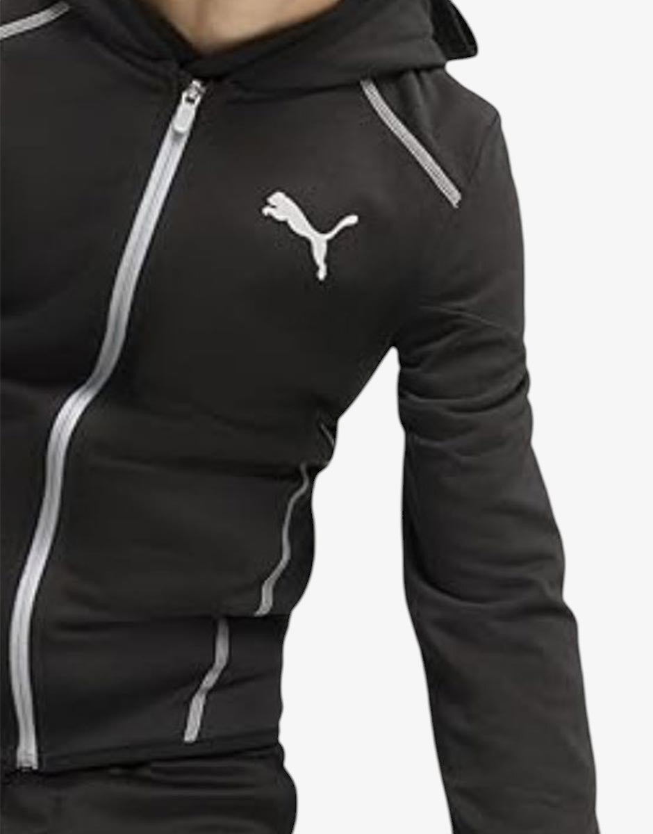 PUMA Active Sports Full Zip Hoodie Black | MegaMall.bg