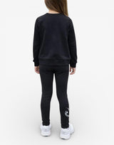 PUMA Class Act Crew And Leggings Fleece Set Black | MegaMall.bg