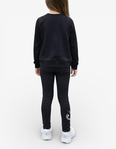 PUMA Class Act Crew And Leggings Fleece Set Black | MegaMall.bg