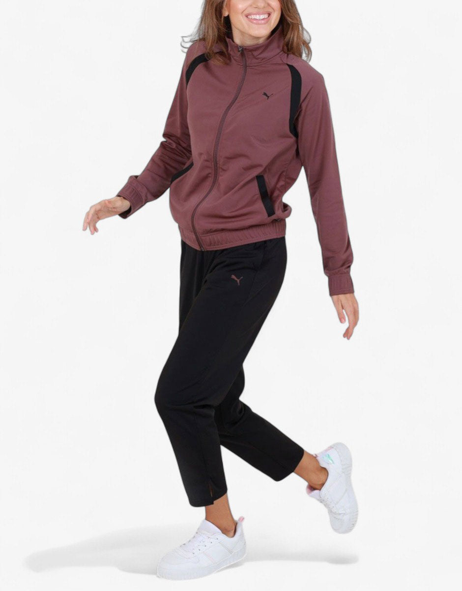 PUMA Classic Tricot Tracksuit Purple/Black