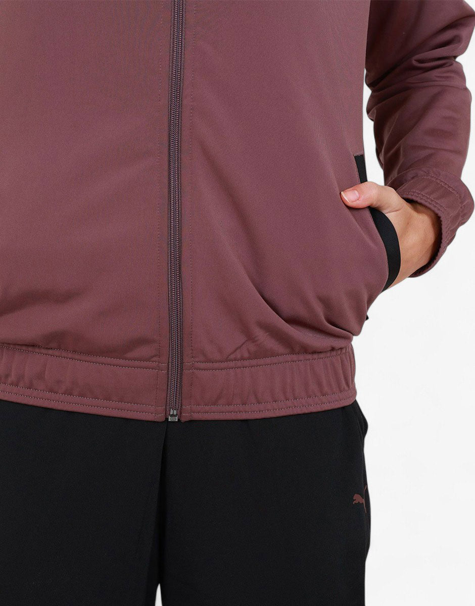 PUMA Classic Tricot Tracksuit Purple/Black