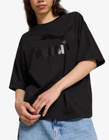 PUMA Classics Logo Oversized Tee Black Черен XS | MegaMall.bg
