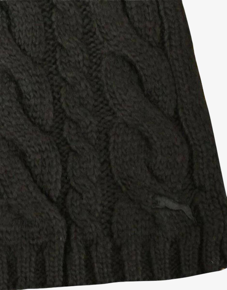 PUMA Dave Cable Knit Scarf Black Черен | MegaMall.bg