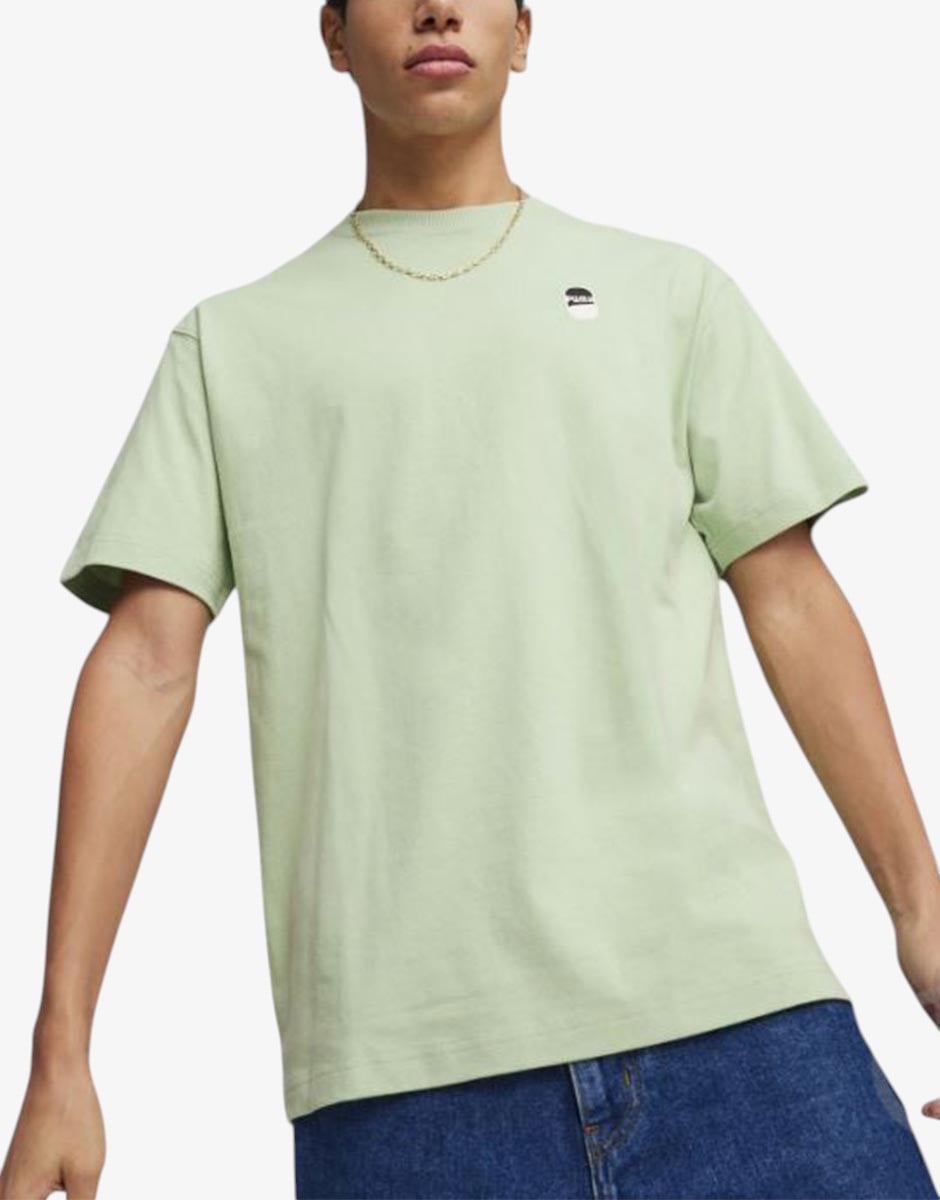 PUMA Downtown 180 Logo Tee Green Зелен S | MegaMall.bg