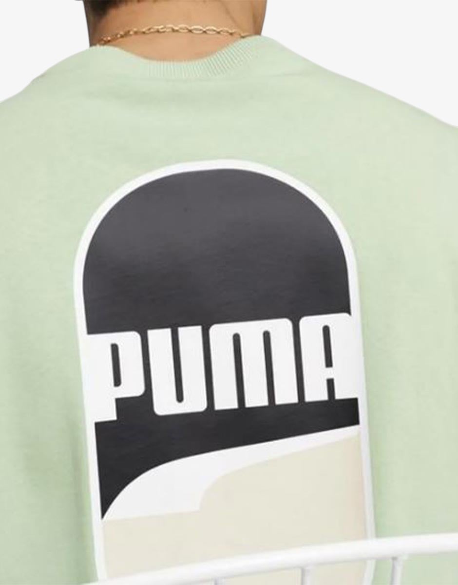 PUMA Downtown 180 Logo Tee Green | MegaMall.bg