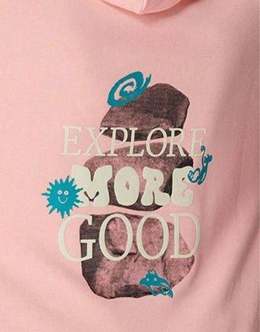 PUMA Downtown Oversized Graphic Hoodie Pink | MegaMall.bg