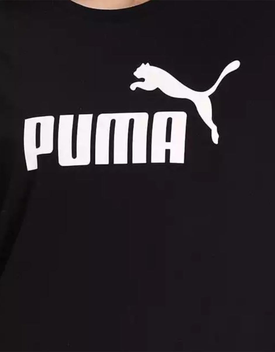 PUMA Essential+ Logo Boyfriend Tee Black