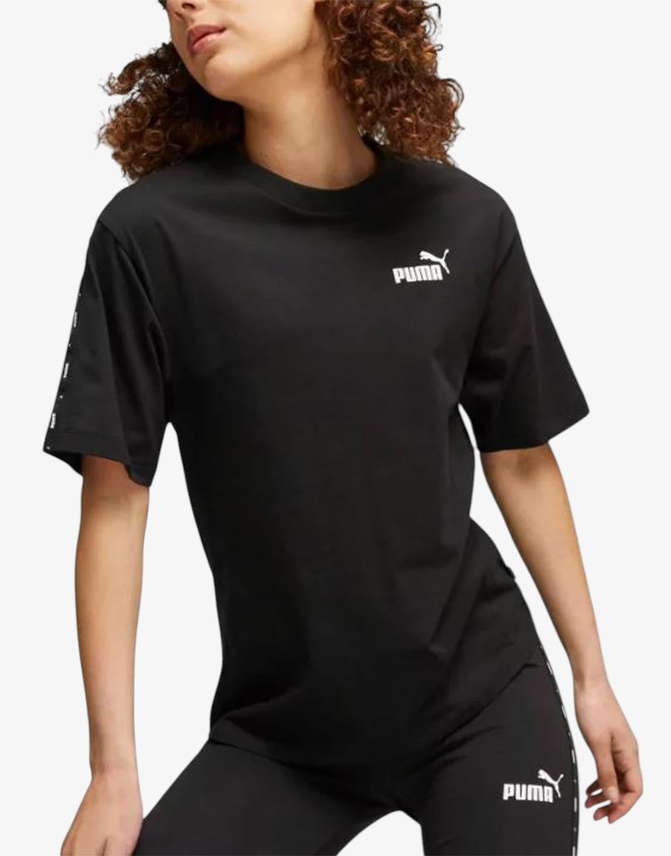 PUMA Essential+ Tape Tee Black