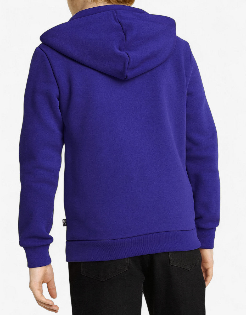 PUMA Essentials+ 2 Color Big Logo Hoodie Blue | MegaMall.bg