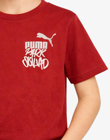 PUMA Essentials Mid 90S Graphic Tee Burgundy