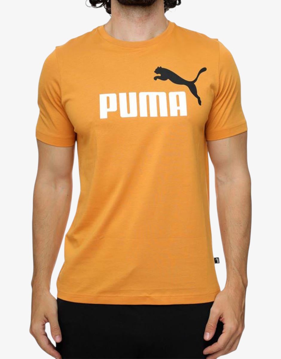 PUMA Essentials+ 2 Col Logo Tee Orange Оранжев S | MegaMall.bg