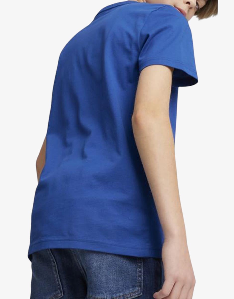 PUMA Essentials+ Col Logo Tee Blue | MegaMall.bg