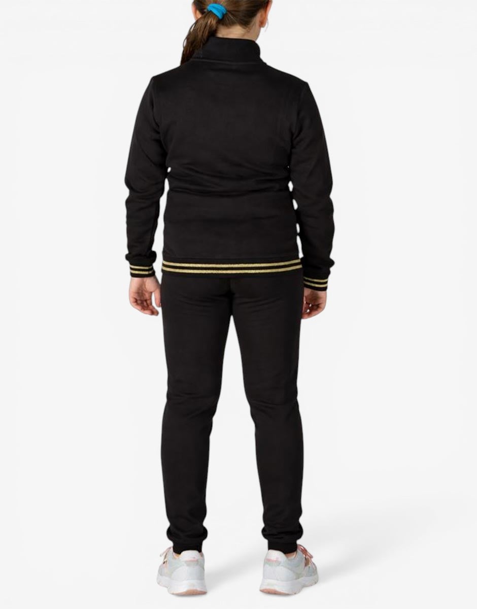 PUMA Essentials+ Glitter Full-Zip Tracksuit Black | MegaMall.bg