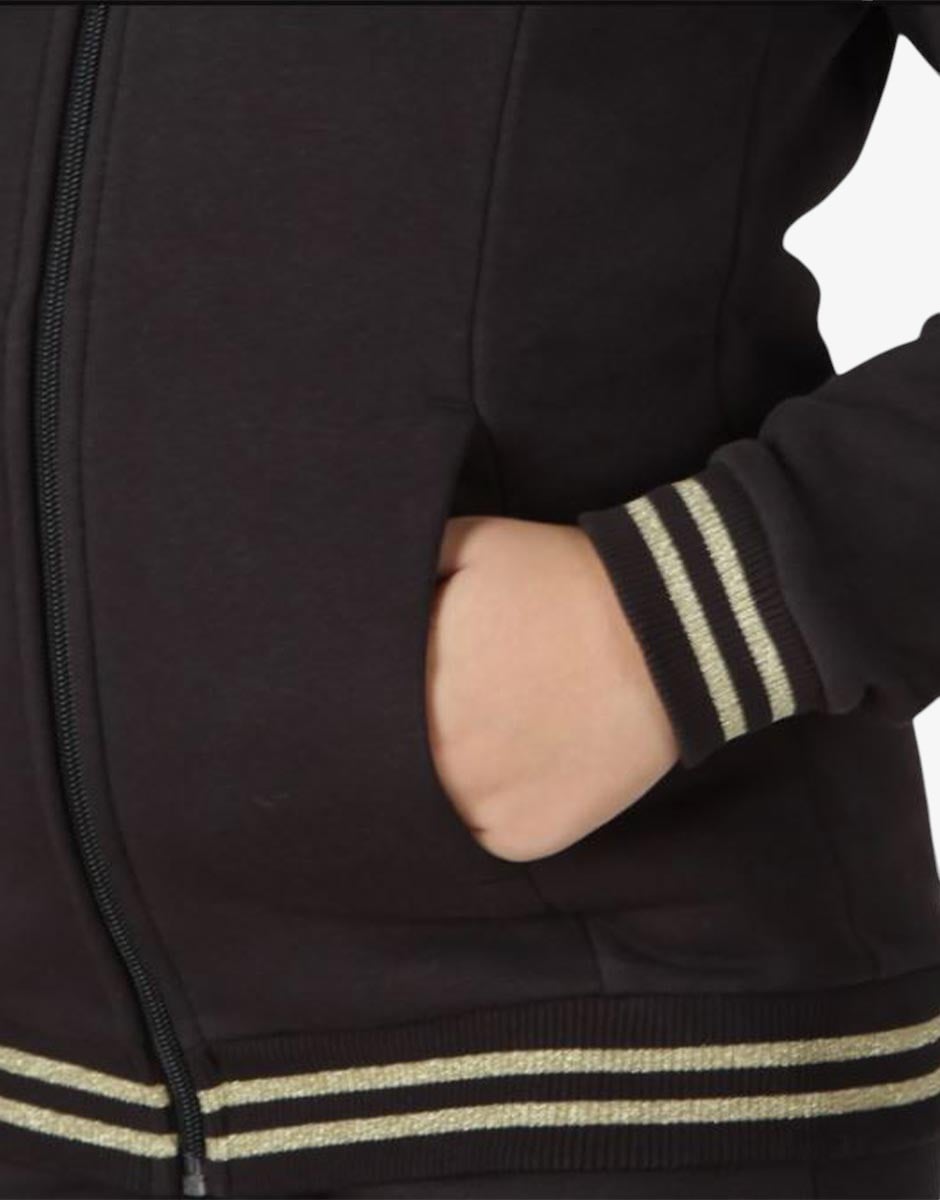 PUMA Essentials+ Glitter Full-Zip Tracksuit Black | MegaMall.bg