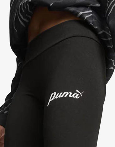 PUMA Essentials+ Script Leggings Black | MegaMall.bg