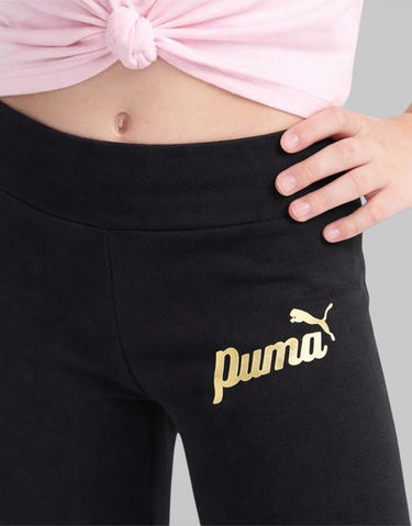 PUMA Essentials+ Script Metal Leggings Black