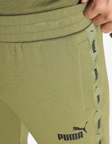 PUMA Essentials+ Tape Sweatpants Green | MegaMall.bg