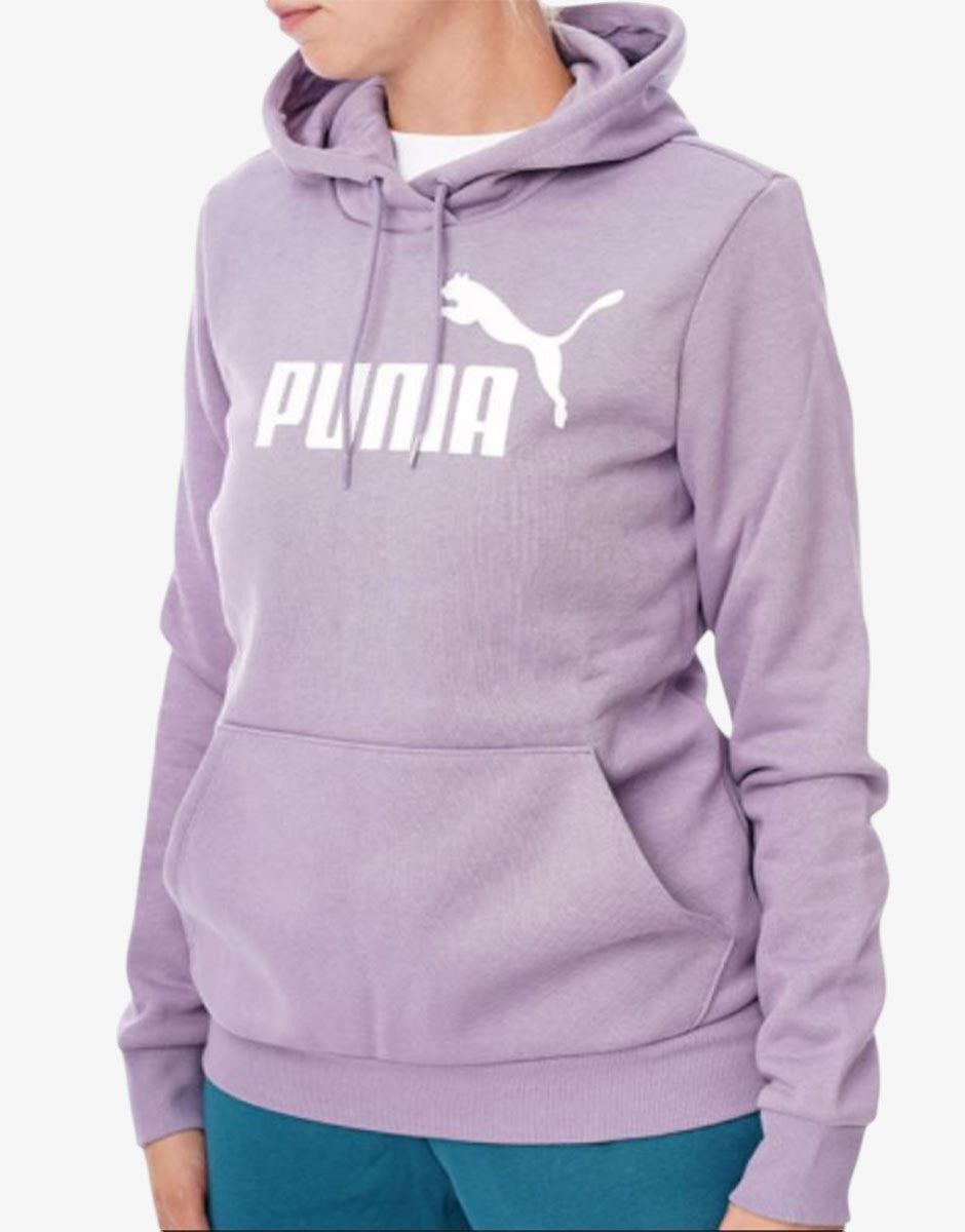 PUMA Essetials Logo Fleece Hoodie Grape Mist Лилав XS | MegaMall.bg