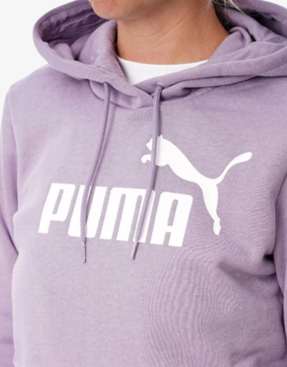 PUMA Essetials Logo Fleece Hoodie Grape Mist | MegaMall.bg