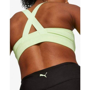 PUMA Fit Mid Impact Training Bra Green | MegaMall.bg