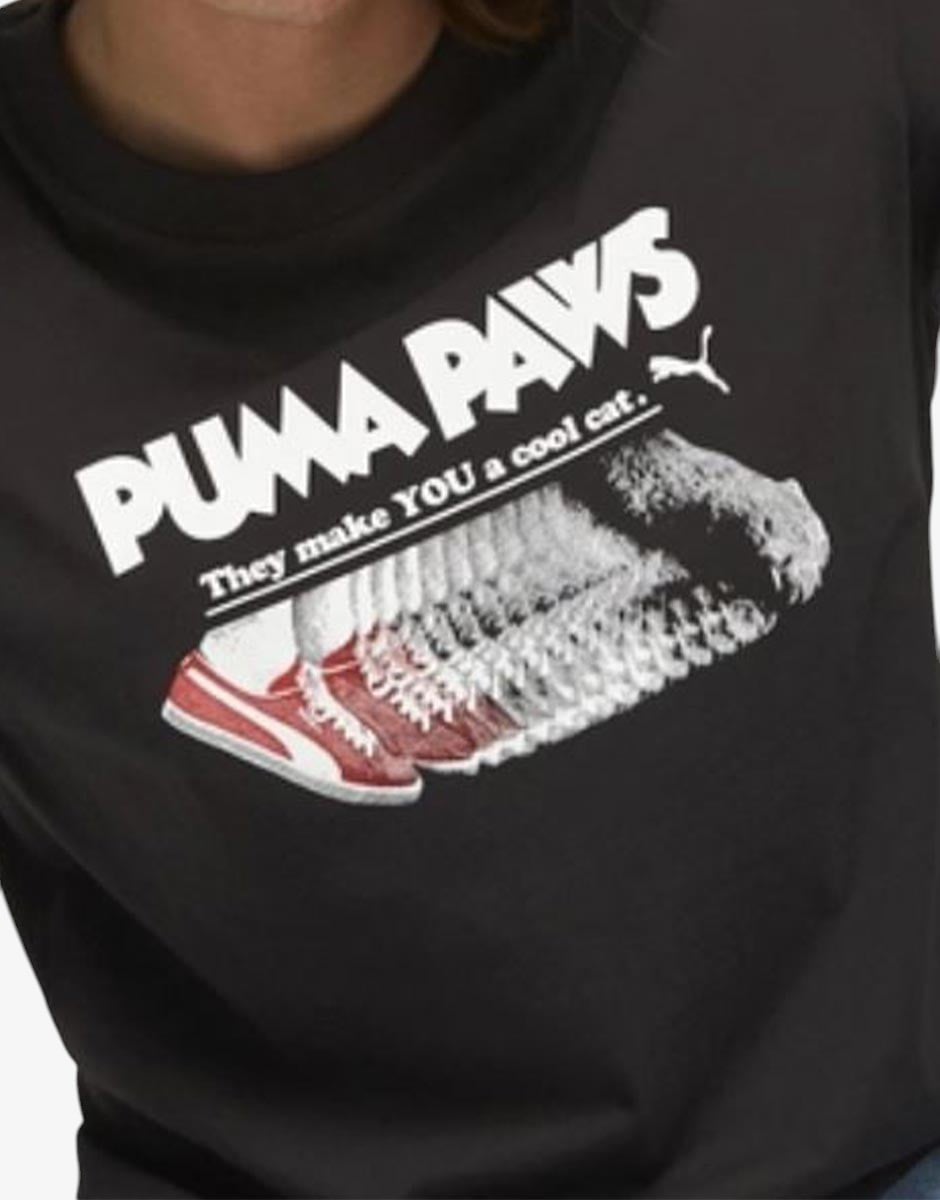 PUMA Graphic Paws Tee Black | MegaMall.bg