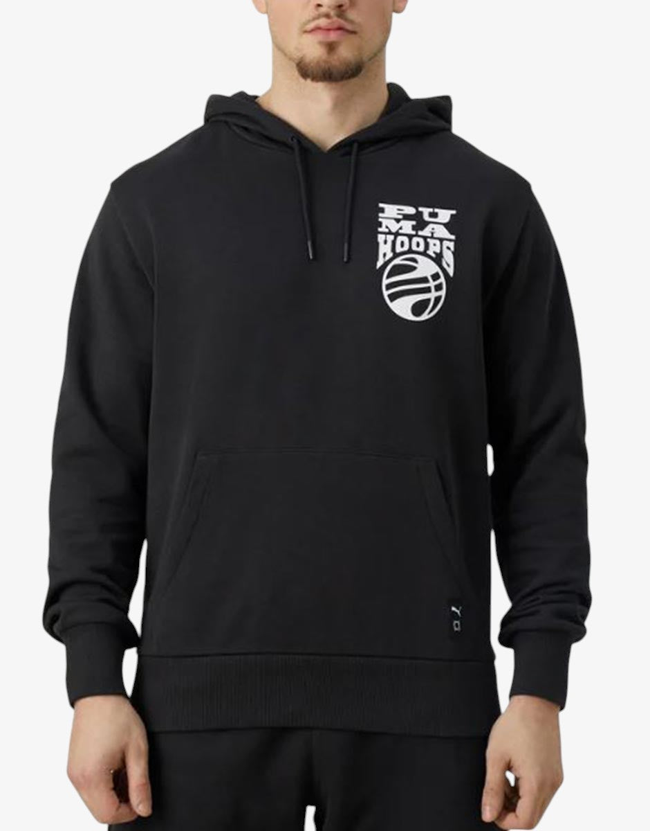 PUMA Hoops Hoodie Black Черен S | MegaMall.bg